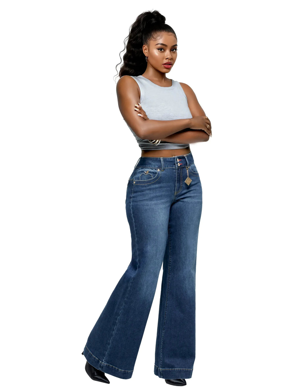 Forbidden Fit Wide Leg Jean - Savage Wash